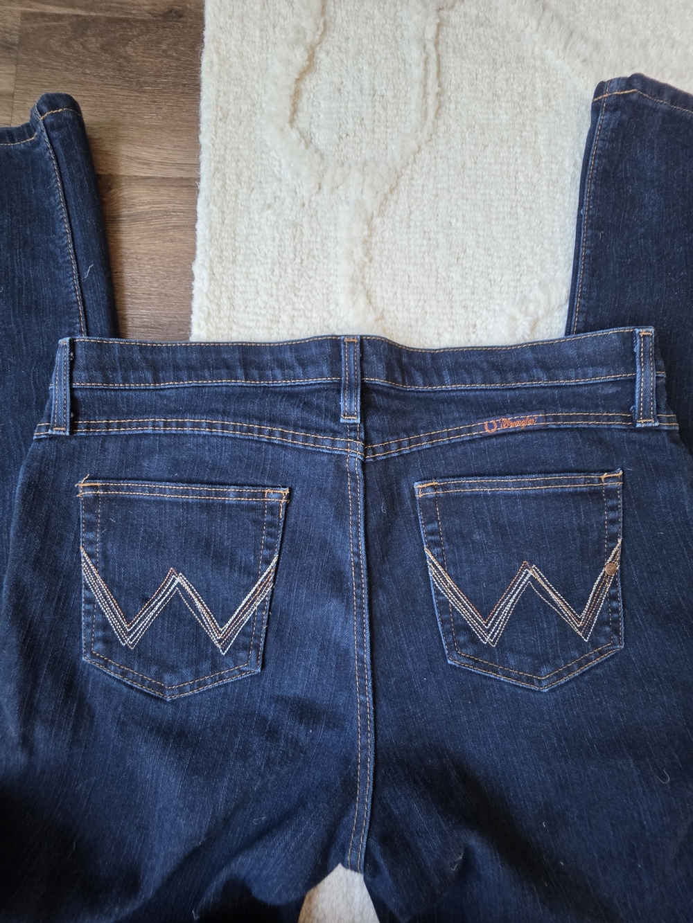Women's Dark Blue Bootcut Jeans - Picture 11 of 15